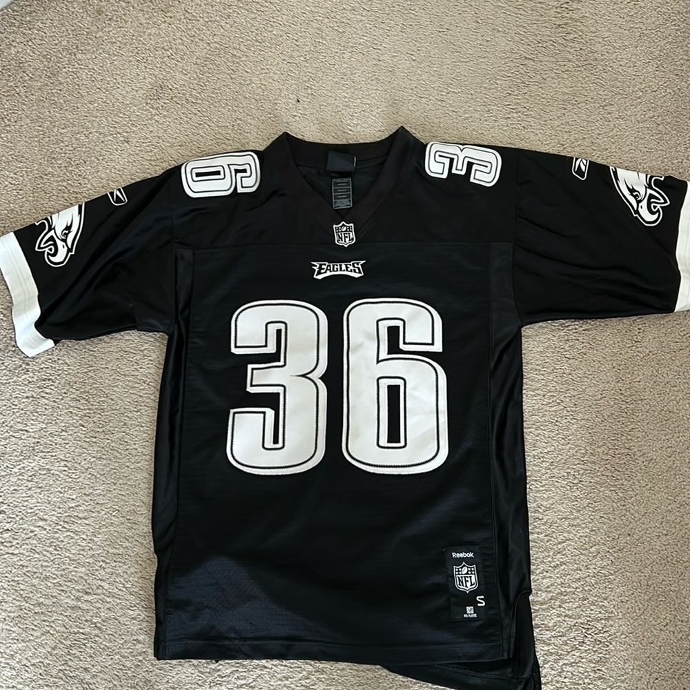 Philadelphia Eagles Reebok Brian Westbrook alternate color jersey - black/white